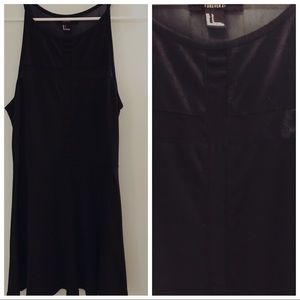 Cross mesh front dress